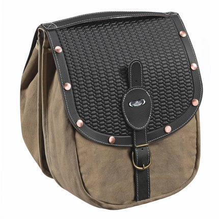 Monte Grappa double bag 16.5L British with rivets black