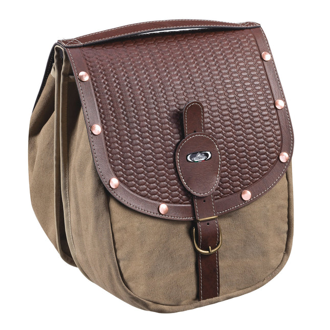 Monte Grappa dubbele tas 16,5L British m/klinknagels D-bruin