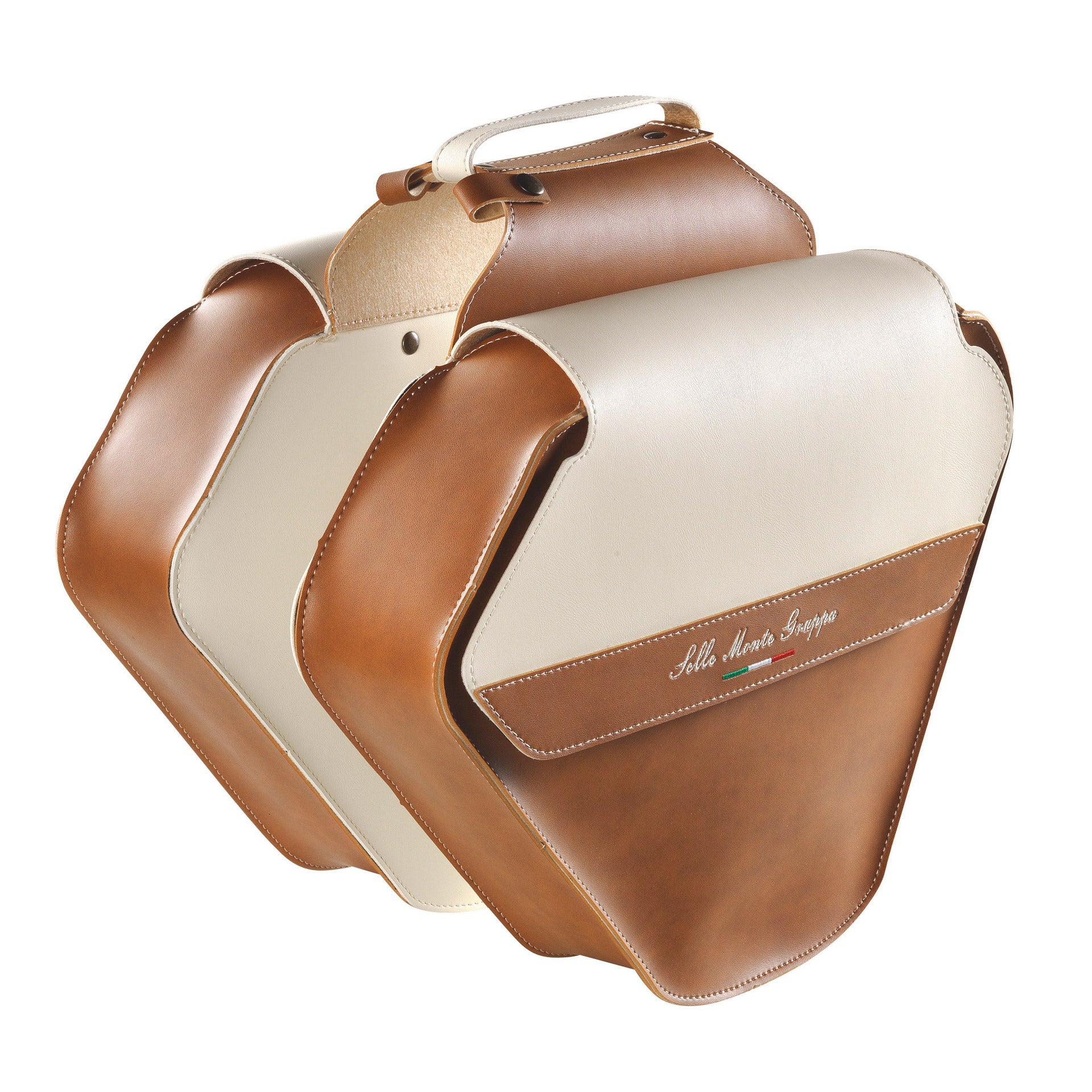 Monte Grappa dubbele tas 17,5L Fashion Skay honey/cream