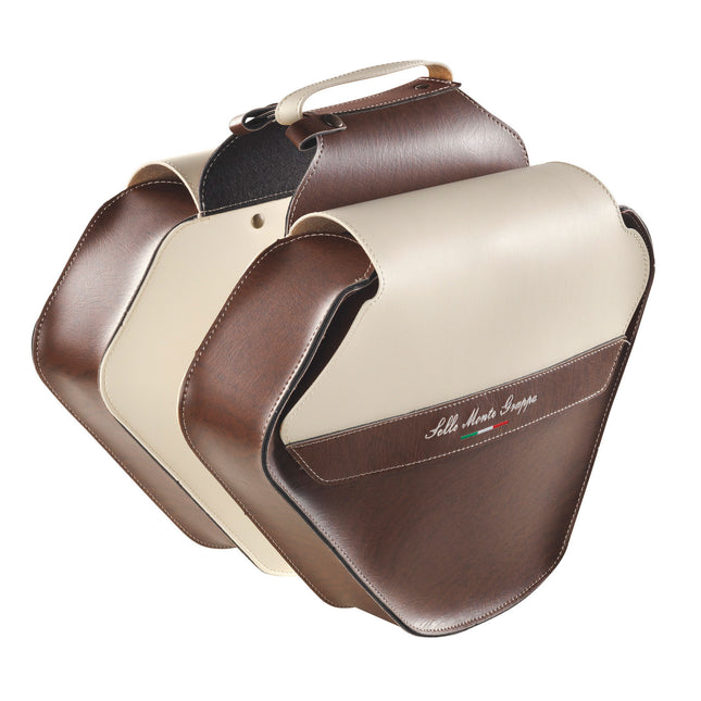 Monte Grappa dubbele tas 17,5L Fashion Skay D-bruin/cream