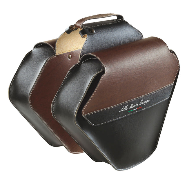 Monte Grappa dubbele tas 17,5L Fashion Skay zwart/D-bruin