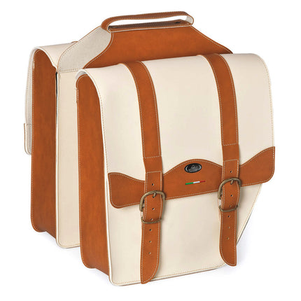 Monte Grappa double bag 17L Cruiser Vintage cognac/cream