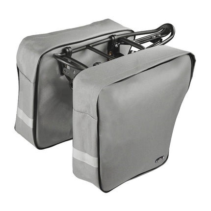 Monte Grappa 15L Life pannier with zipper, left and right, gray