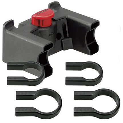 New Looxs handlebar mount KlickFix Ø22-26+Ø31.8mm clamps black