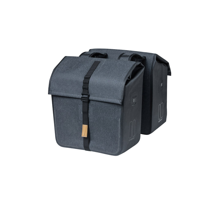 Basil Urban Dry dubbele tas 50-liter charcoal melee 17796