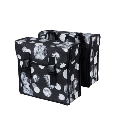 Basil Mara XL Sphere 35L double pannier, black/gray