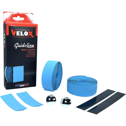 Velox handlebar tape Maxi Cork light blue (2 pcs)