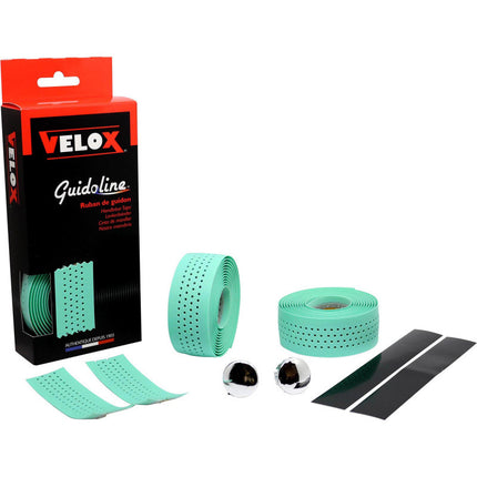 Velox handlebar tape Soft perforated celeste (2 pcs)