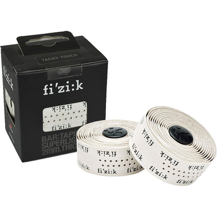 Fizik Superlight Tacky Handlebar Tape with Fizik Logo White (Set)