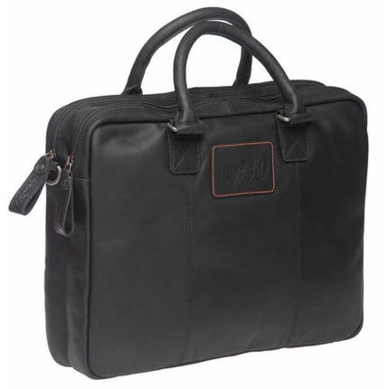 New Looxs Santos 13.5L laptop leather single bag removable black