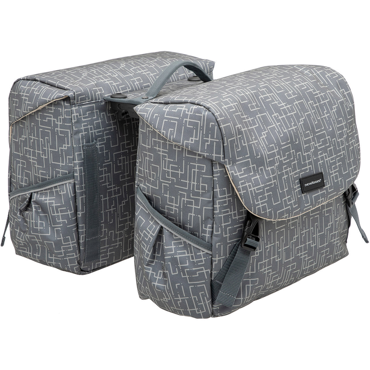 New Looxs dubbel tas Mondi Joy Ivy RT afneembaar 38l grijs