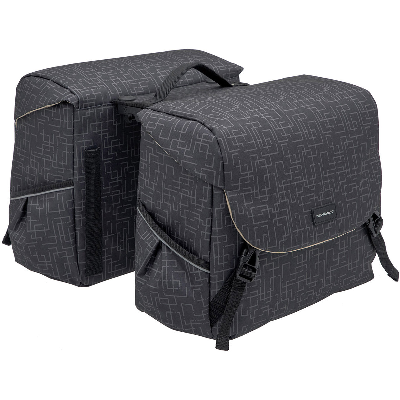New Looxs Mondi Joy Ivy 38L RackTime dub tas afneem zwart
