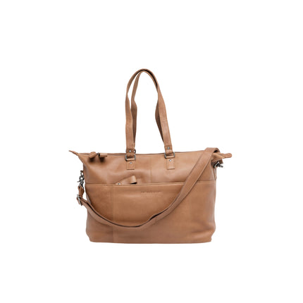 New Looxs Verla laptop bag 21L leather cognac