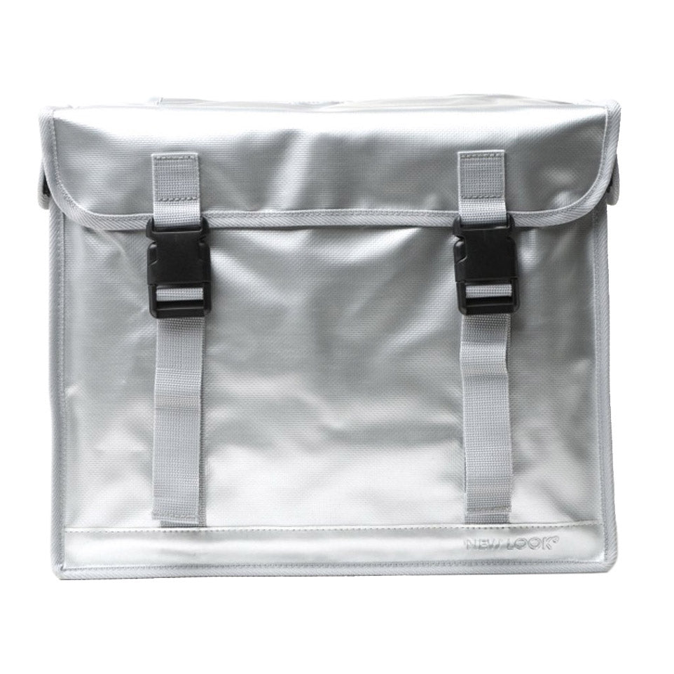 New Looxs Bisonyl 46L dubbele tas zilver