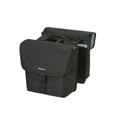 Basil dubbele tas MIK Go-Double 32l zwart