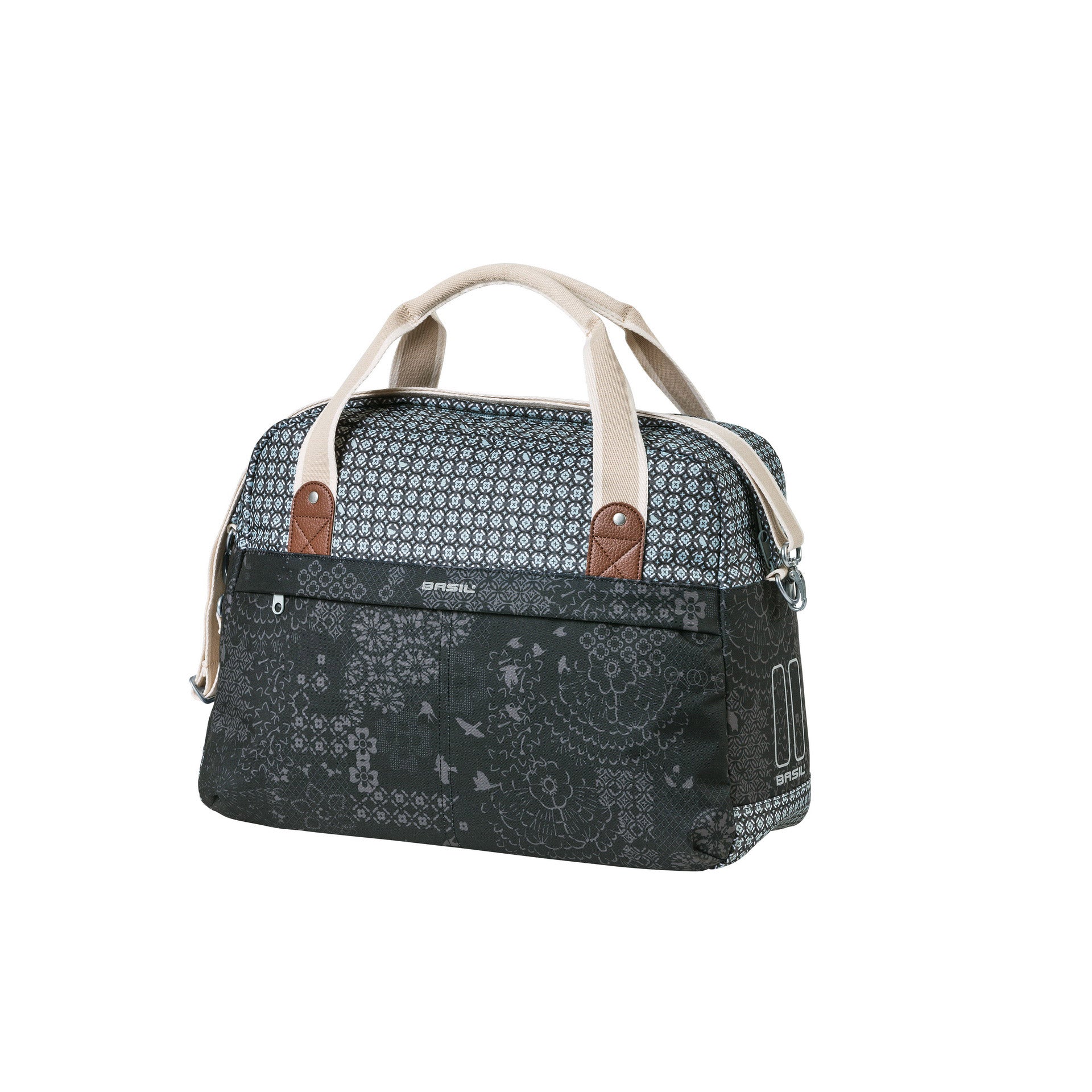 Basil schoudertas Boheme 18l houtskool