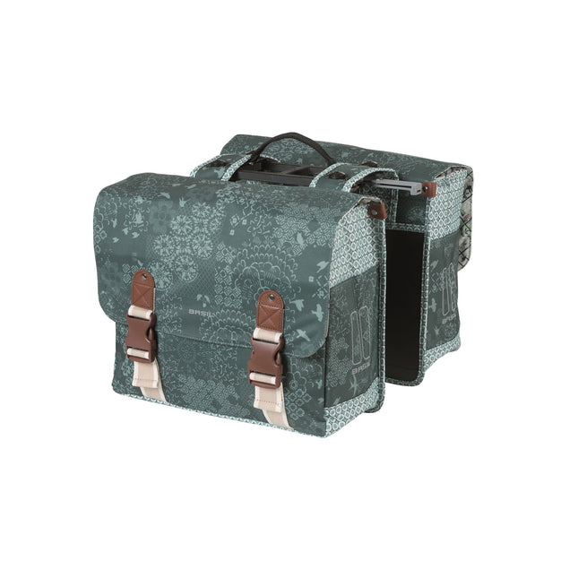 Basil dubbele tas Boheme MIK 35l groen