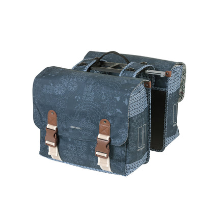 Basil dubbele tas Boheme MIK 35l indigo
