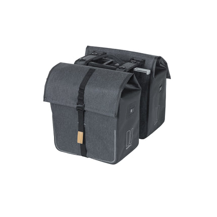Basil dubbele tas Urban Dry MIK 50l houtskool