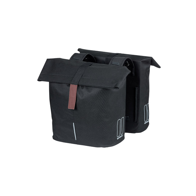 Basil dubbele tas City UBS 28-32l zwart