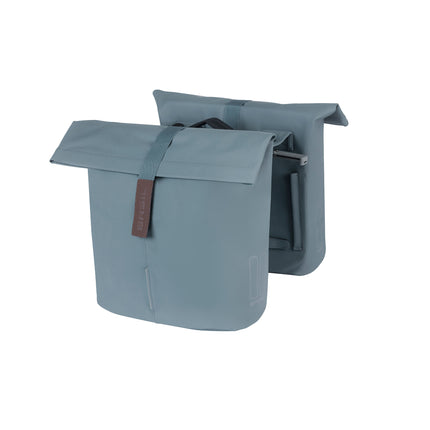 Basil dubbele tas City MIK 28-32l blauw
