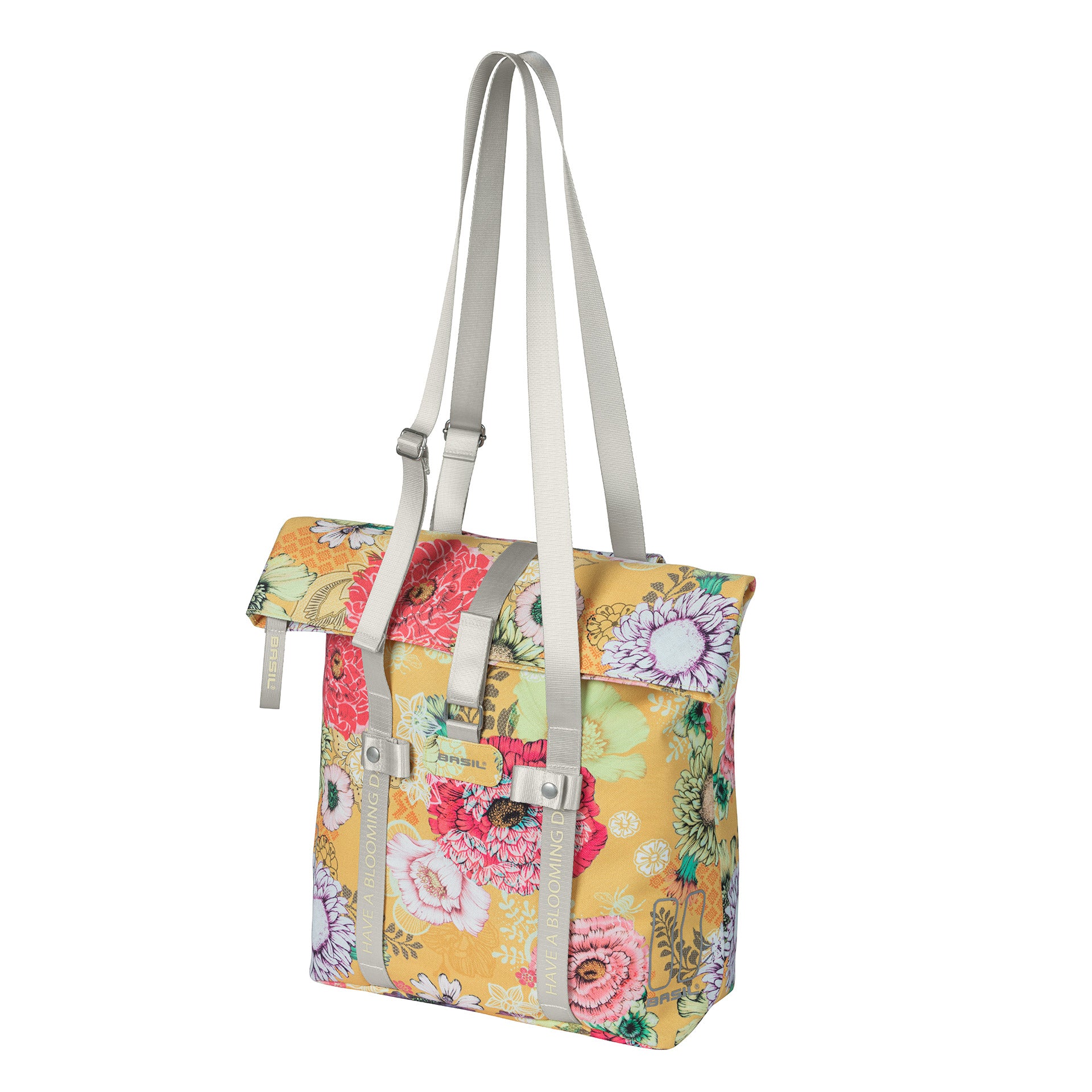 Basil Bloom Field fietsshopper 15-20L honinggeel