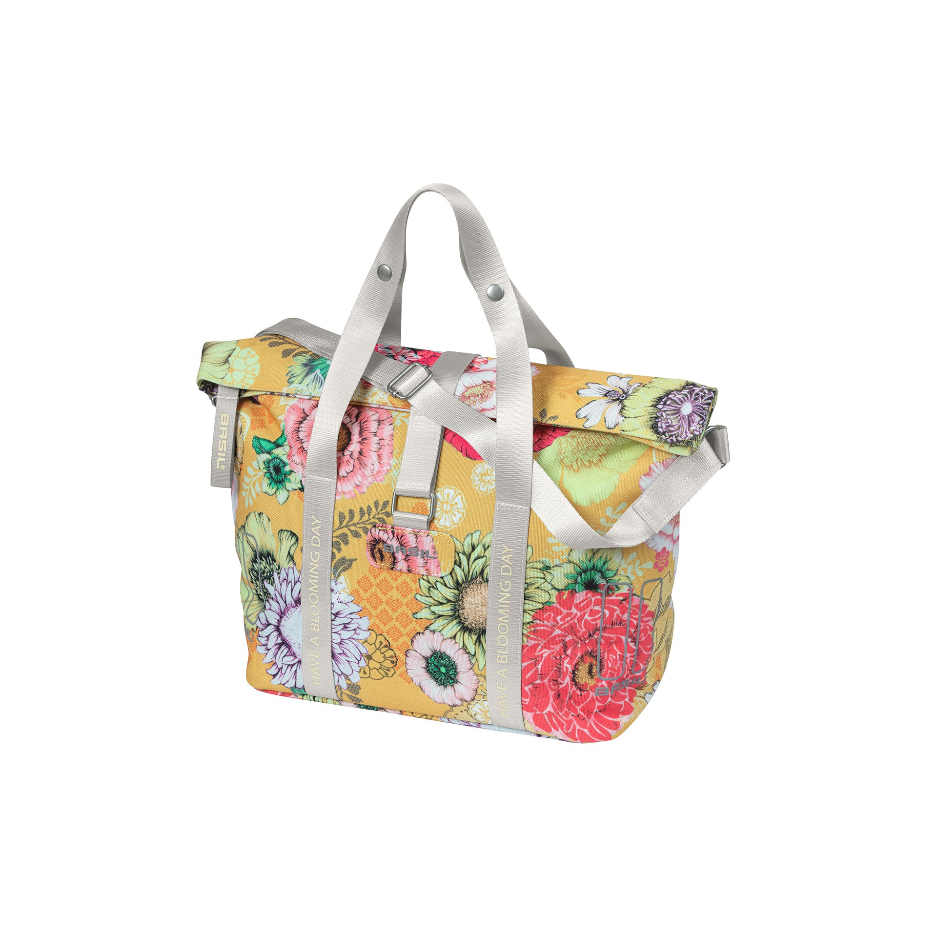 Basil Bloom Field fietshandtas KF-hook 8-11L honinggeel
