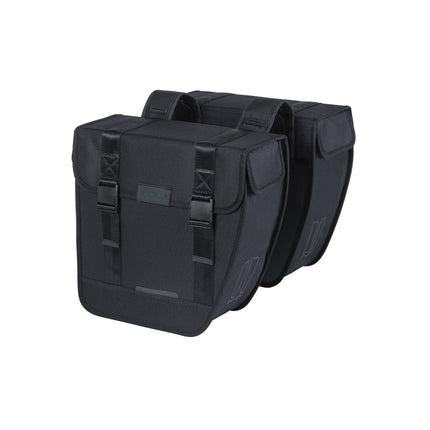 Basil Tour dubbele fietstas 28L zwart