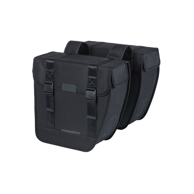 Basil Tour dubbele fietstas 28L zwart