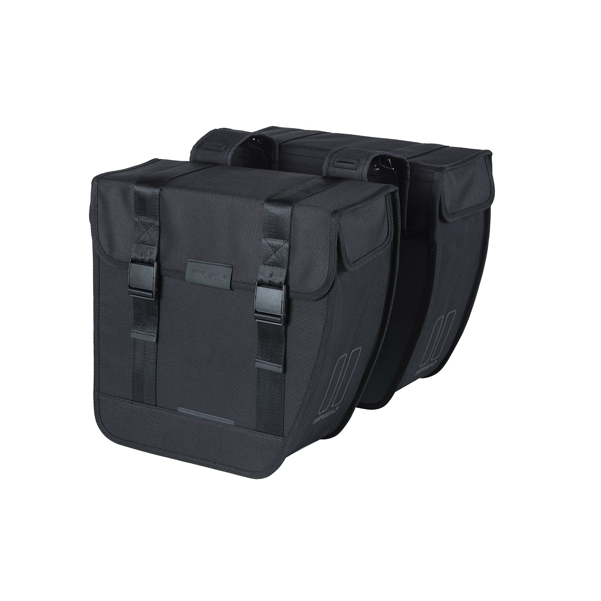 Basil Tour XL dubbele fietstas 35L zwart