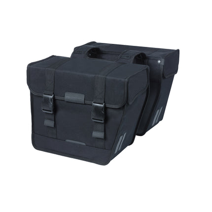 Basil dubbele tas Kavan Eco Classic Rounded 46l zwart