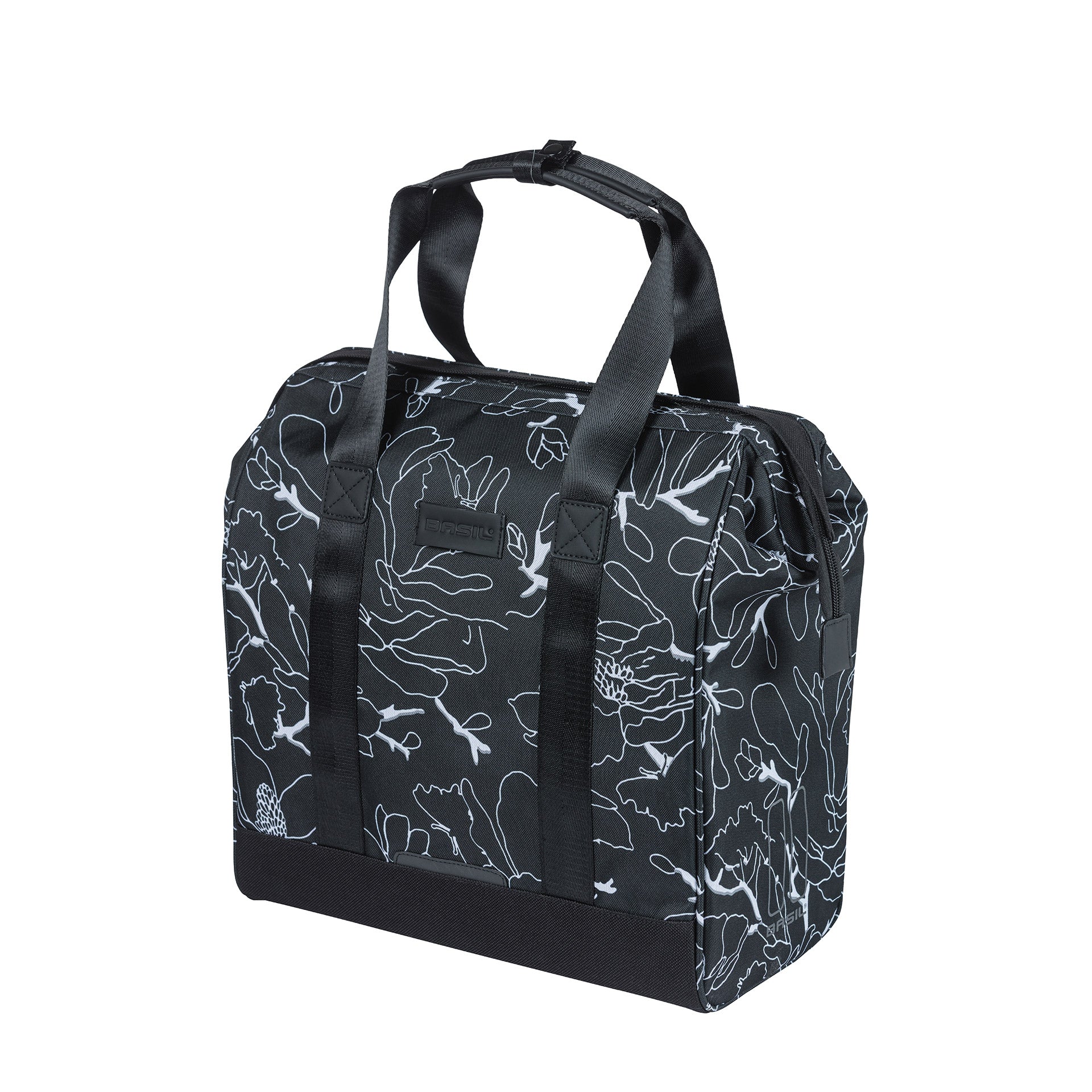 Basil shopper Grand Flower 23l zwart