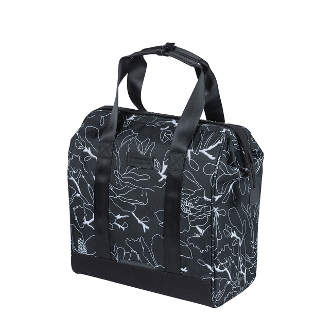 Basil shopper Grand Flower 23l zwart