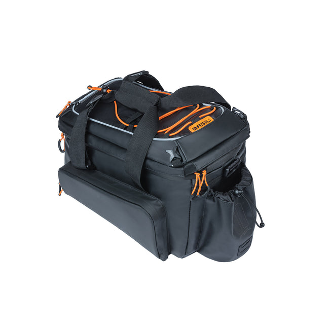 Basil Miles Tarpaulin trunkbag XL Pro MIK 9-36L zwart oranje