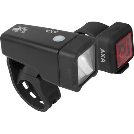 AXA lighting set Niteline T1 LED battery black