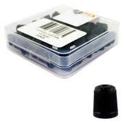 Bofix 240628 Ventieldop zwart fiets p/100