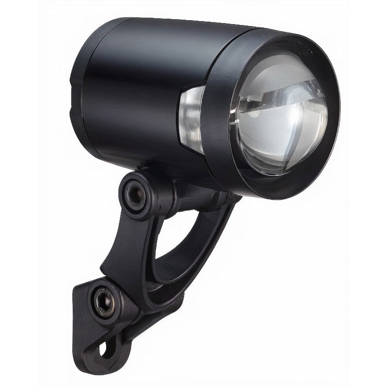 Herrmans koplamp H-Black Pro dynamo on/off 200 lumen zwart