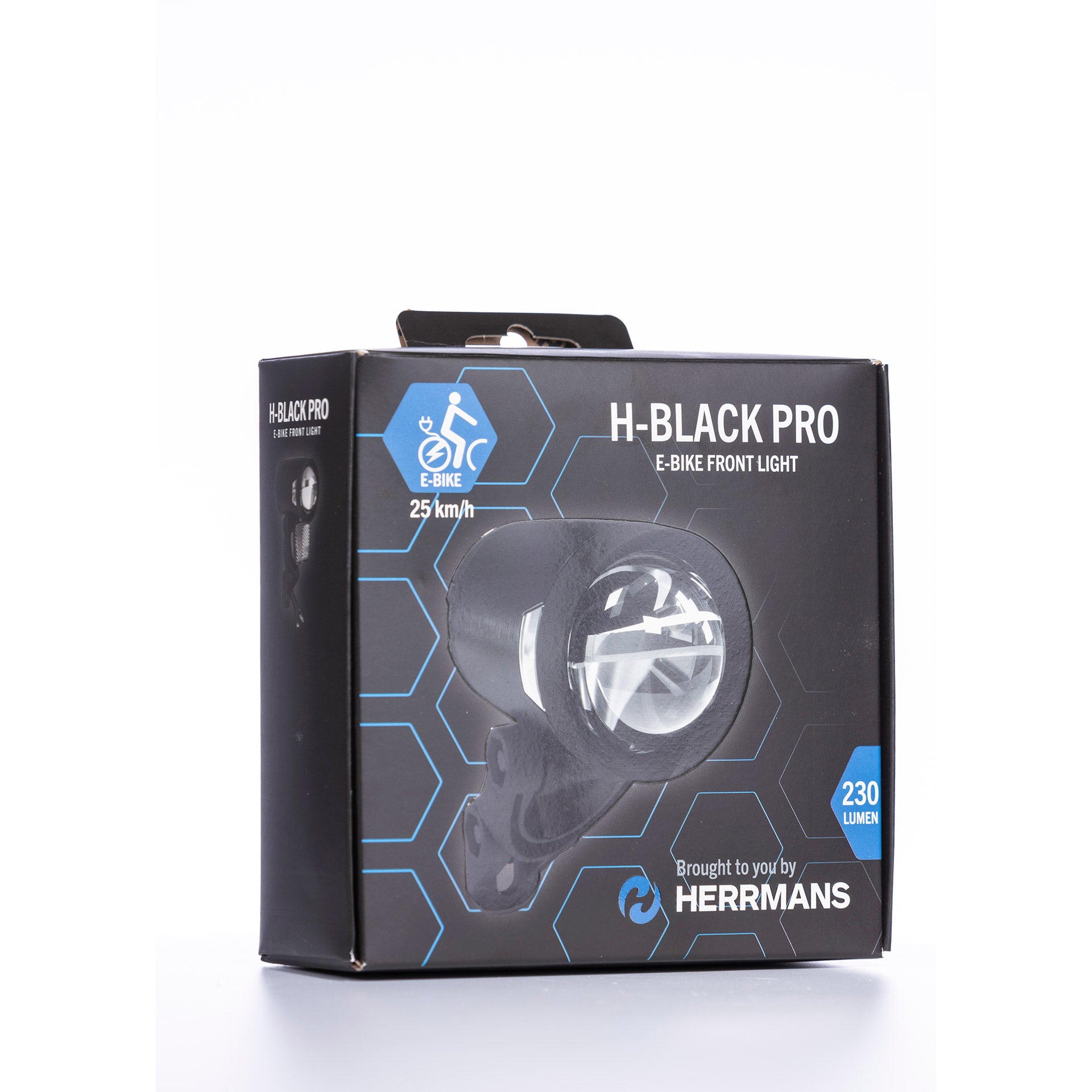 Herrmans koplamp H-Black Pro E-bike 6-12V 230 lumen zwart