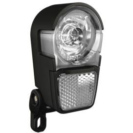 Phare avant Herrmans H-ike LED à pile avec réflecteur noir
