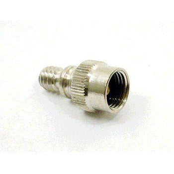 Verloopnippel BMX HV/AV p/10 Pompnippel zilver (Amerikaans)