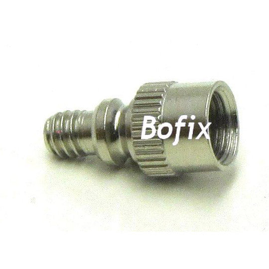 Verloopnippel BMX HV/AV p/25 Pompnippel zilver (Amerikaans)