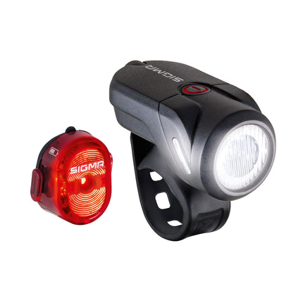 Sigma verlichtingsset Aura 35 lux + Nugget II USB-laadbaar