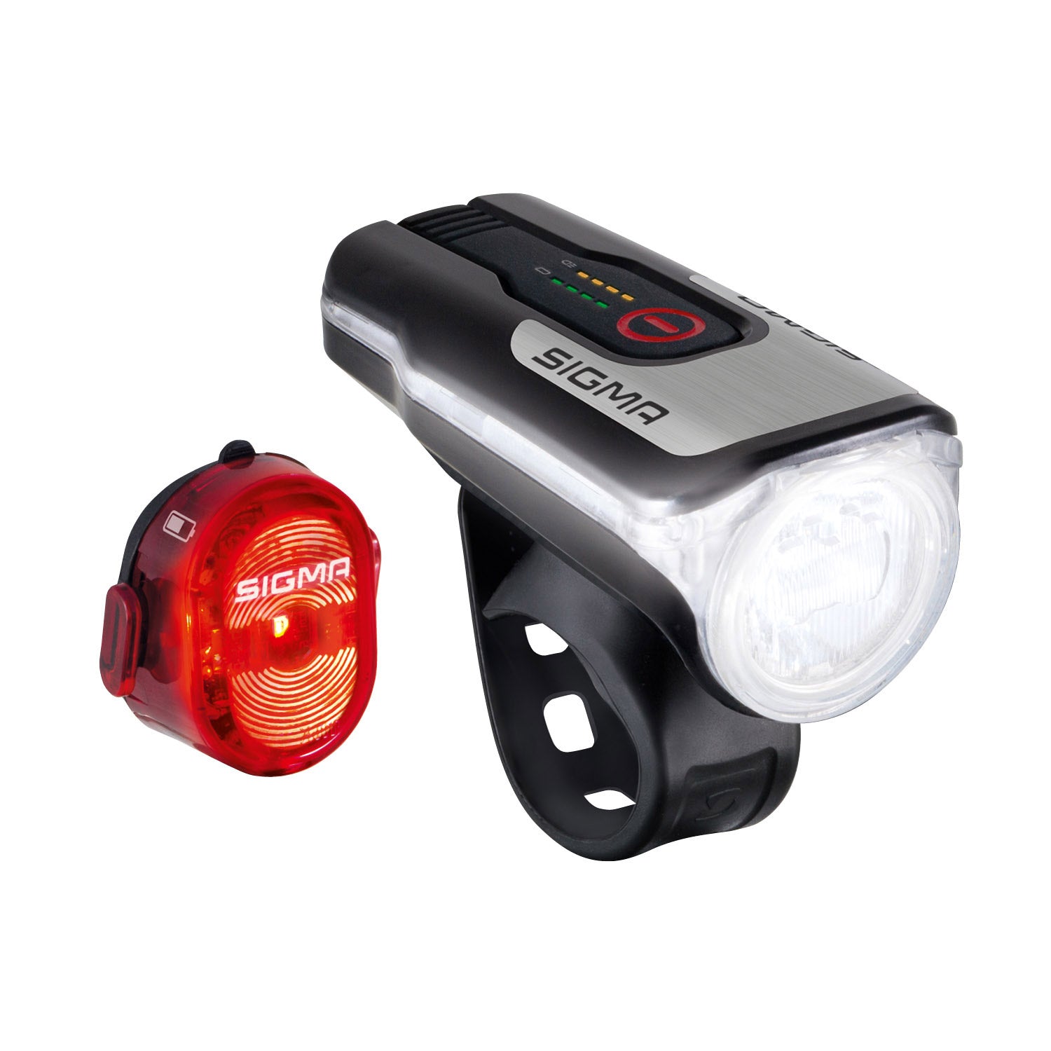 Sigma verlichtingsset Aura 80 lux + Nugget II USB-laadbaar