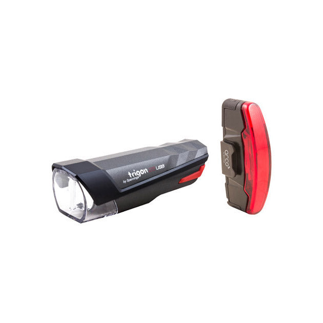 Spanninga Trigon 25 set II Front+Rear USB + BH29 999192