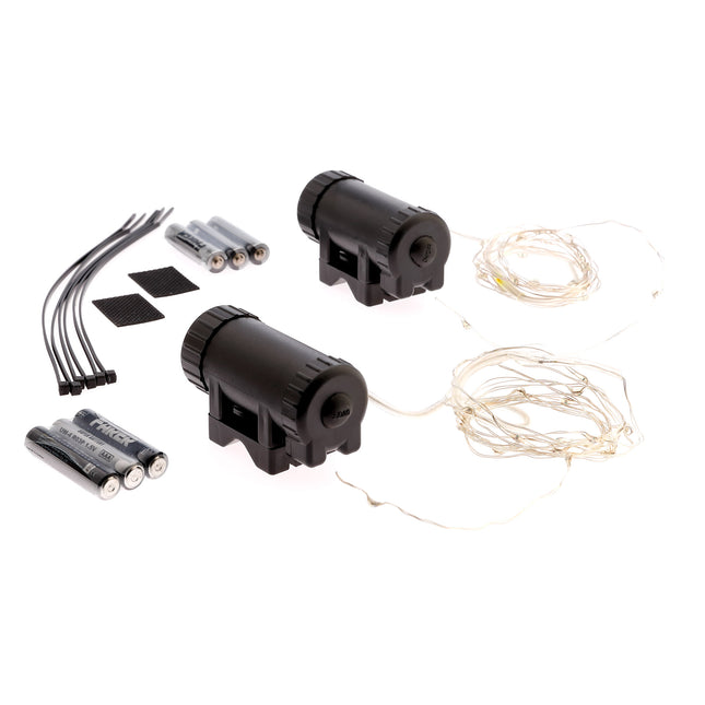 IKZI-Light spaaklicht 20 LED wit 2,2m voor 2 wielen