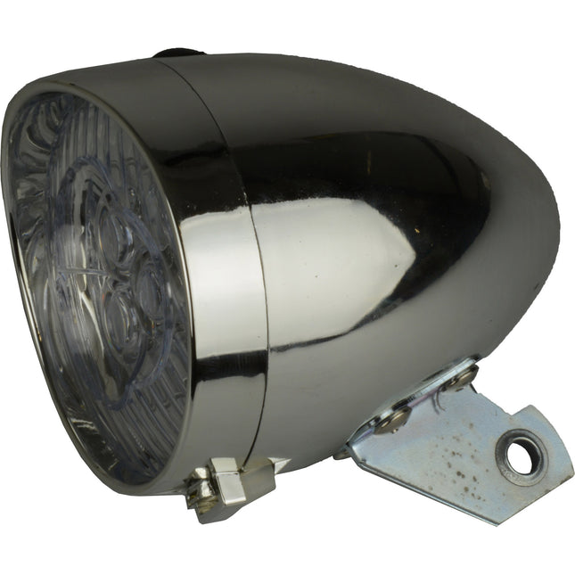 Koplamp Catch It 3-LED retro chroom OEM