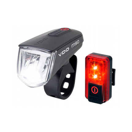 VDO verlichtingsset Eco light M90FL USB 90 Lux + RED PLUS RL