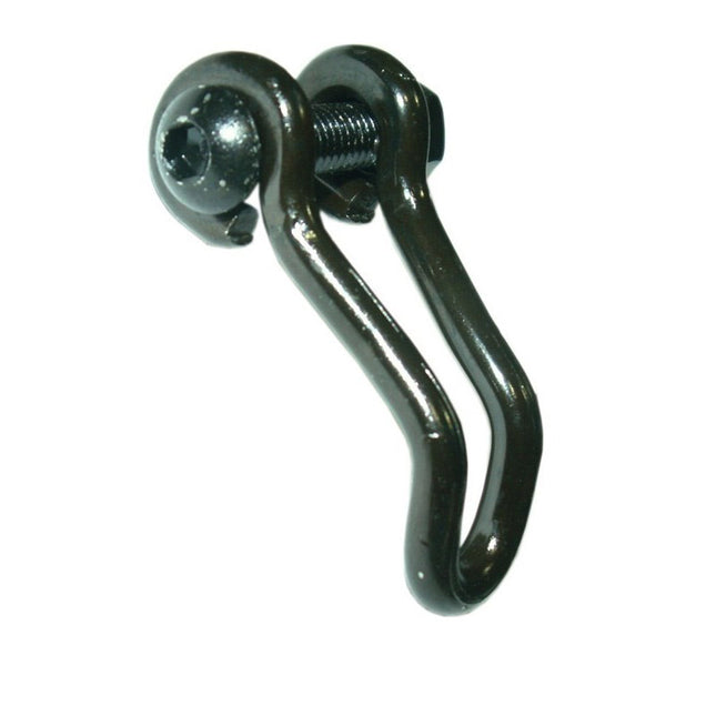 Bumm koplamphaak zwart RVS kort 25/18mm