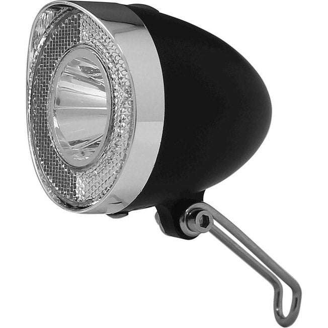 Union LED klassieke batterij  koplamp (20 Lux) zwart K-1122