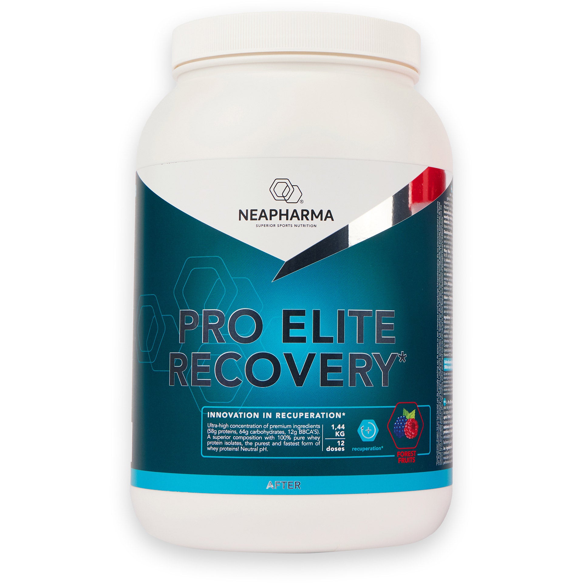 Neapharma recovery shake Pro Elite forest fruit pot 1,44kg